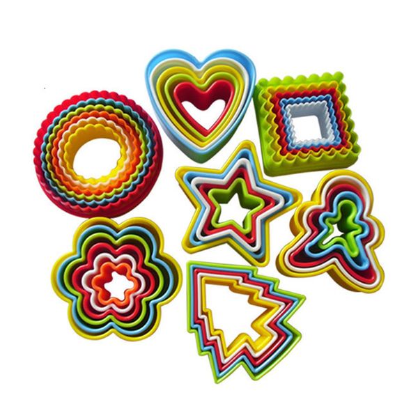 

cookies cookie cutter set multi plastic size different shape colorful biscuit cutters mousse mold ahf3119