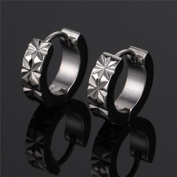 

2020 trend new stainless steel round earrings for women fashion simplicity twill earring stylish jewelry personality gift, Golden;silver