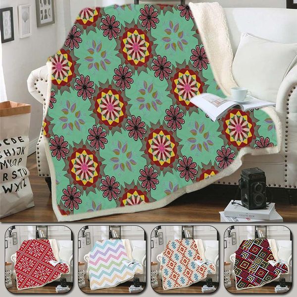 

soft flannel blankets printing cartoon blanket throw blanket bedding thick warm on the bed sofa1