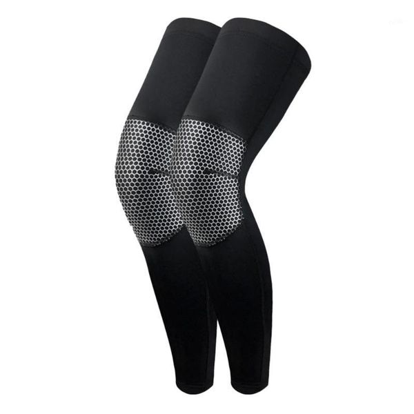 

elbow & knee pads 1 pair of extended breathable leg protection cycling elastic sleeves kneecap anti-slid press kneepad for man woman basketb, Black;gray