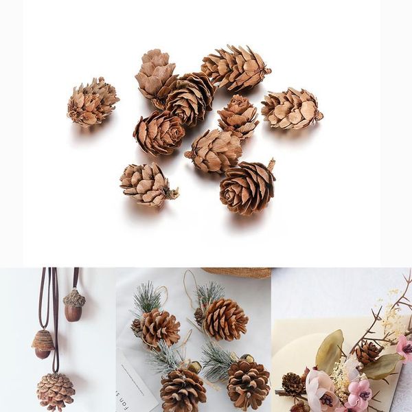 

2-15pcs real natural pine cones resin mold bauble for diy epoxy resin mold pendant necklace jewelry making findings acc qylmoi