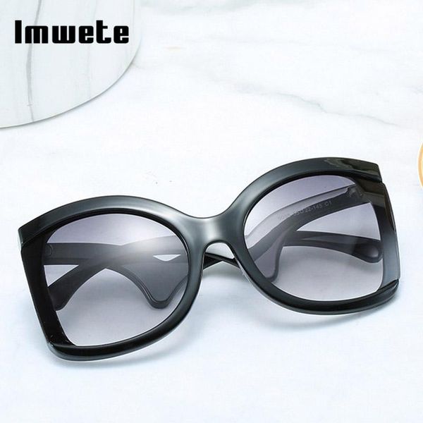 

sunglasses imwete oversized optical for men women anti-glare lens sun glasses unique frame design female shade uv400, White;black