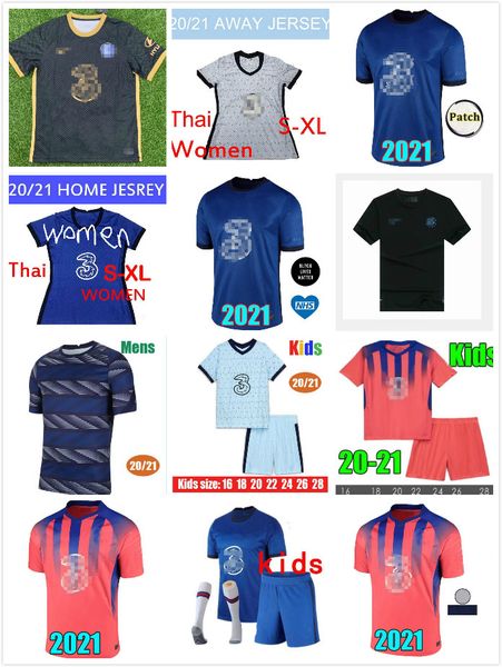 

cfc pulisic ziyech havertz kante abraham chilwell mount jorginho soccer jersey 2020 2021 giroud football shirt 20 21 men + kids kit, Black;yellow