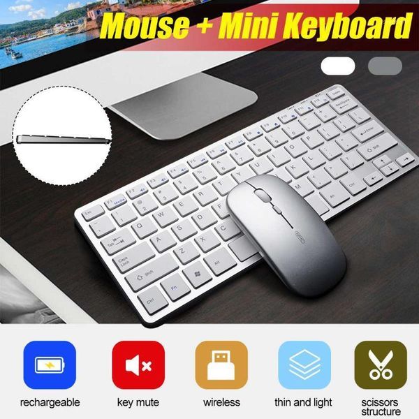 

keyboard mouse combos 2.4g wireless rechargeable combo set with usb receiver for notebook lapdesk800/1200/1600dpi1