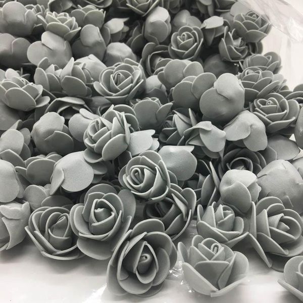 

50шт 200pcslot 3,5 cm мини искусственный пенополиэтилен роза головки цветка для украшения венчания diy скрапбукинг garland подарочная коробк