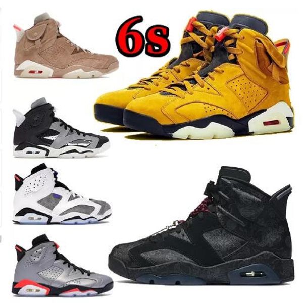 

man high 6 6s basketball shoes cactus british khaki cactus yellow flint singles day tech chrome men women sneaker shoe