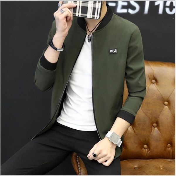 

2021 new spring coats jackets collar men jacket male 26st, White;black