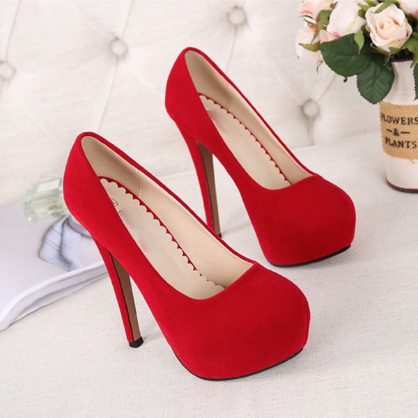 

2021 new woman two high wedding pumps lady big four inches red stripper platform fetish ball luxury party cross shoes uoh6, Black