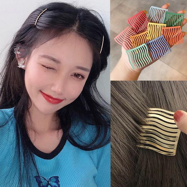 

hair accessories ruoshui woman metal hairpins comb clips girls colorful headwear barrettes grips oraments
