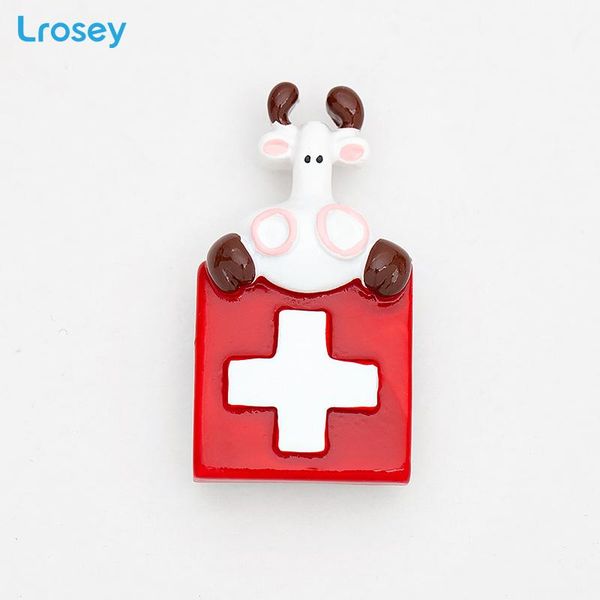 

swiss cow fridge magnet souvenir european resin painting refrigerator magnet stickers home decoration accessories message holder wmtwsr