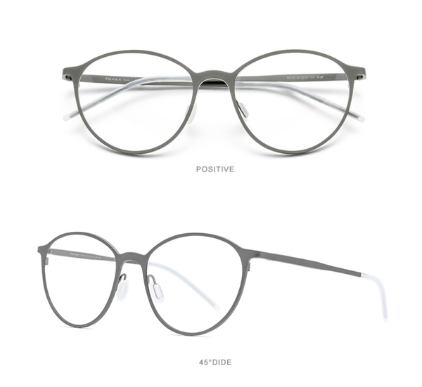 

sunglasses pure titanium retro round frame prescription optical eyewear ultralight anti-reflective goggle reading glasses women men, White;black