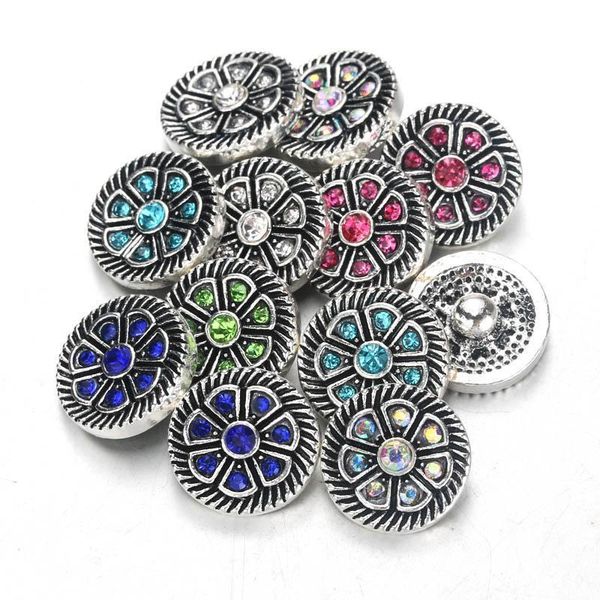 

10pcs lot snap button jewelry mixed colors metal 12 mm snap buttons fit snap bracelet bangles women jewelry h sqcvef