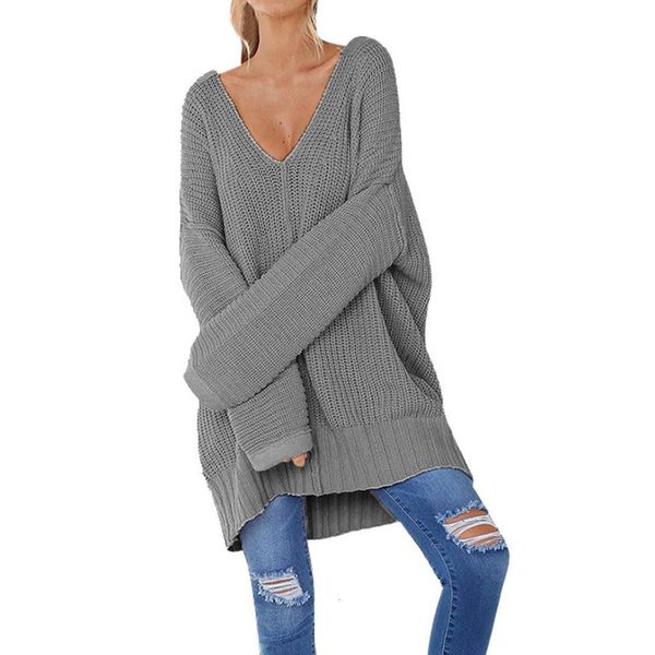 

new sweater autumn fashion women casual solid long sleeve jumper v neck lazy loose sweater blouse sweater ladies girls 730, White;black