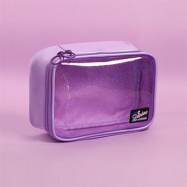 

transparent star cosmetic bag beauty storage case wash pouch toiletry bag women pvc small for makeup tools lj200917