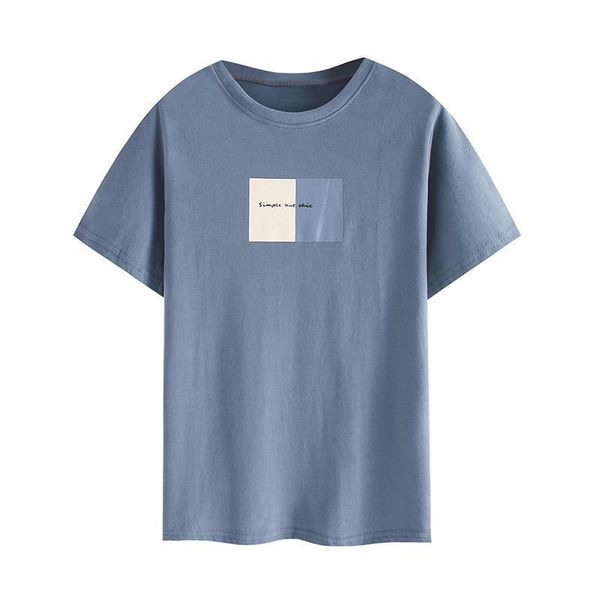 

2020 summer women's new harajuku cotton printed short-sleeved shirt fashion korean t-shirt women drop shipping good quality, White