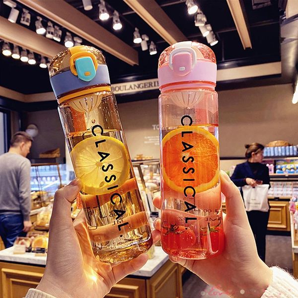 

500ml portable plastic water bottle with filter outdoor leakproof sport water bottle bpa travel camping drinking bottles wmtmzb