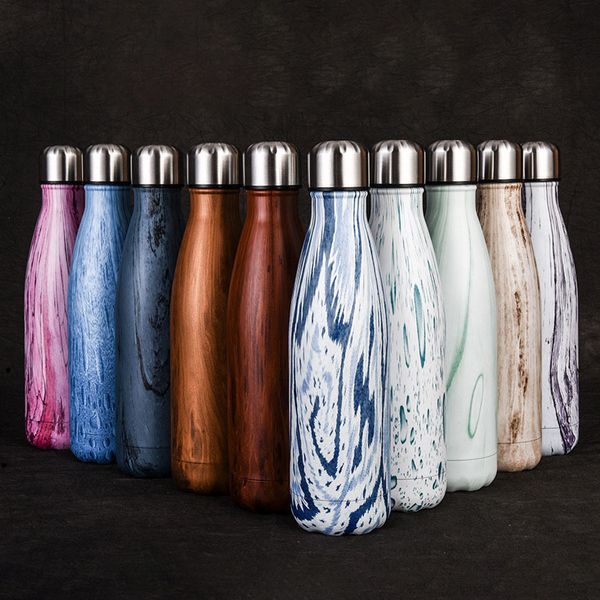 

stainless steel cola shape bottle water cups sports bottles outdoor drinkware kettle support fashion vacuum cup dhb2306