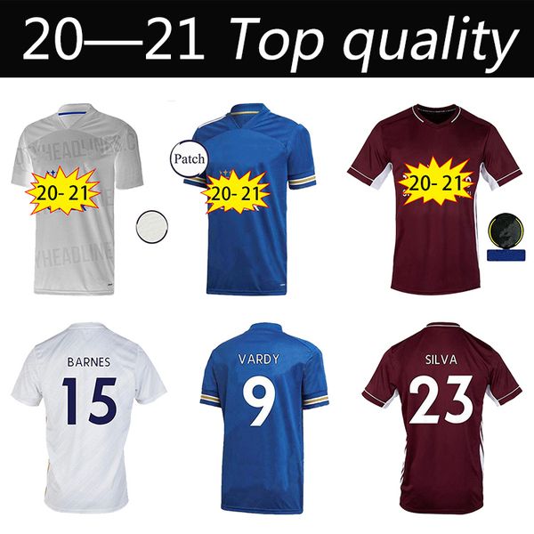 

thailand leicester soccer jersey 20 21 football shirt city 2020 2021 vardy camiseta ndidi maddison maillot de foot uniform men + kids kit, Black;yellow