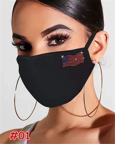 

bling factory diamond mesh designer face masks dust-proof rhinestone mouth mask washable personalized night market facem 2 rwn6i
