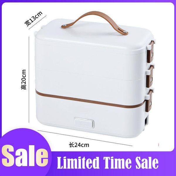 

single-layer lunch box container portable electric heating insulation dinnerware storage container bento lunch box