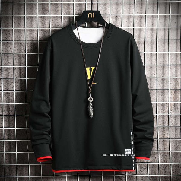 

fall 2019 new korean pullover t-shirt casual sports sweater men's wear, Gray