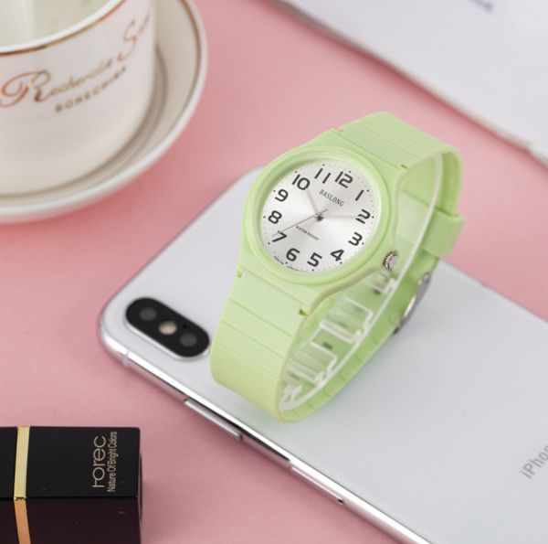 

factory fashion trend ins wind white waterproof ladies quartz watch new simple student watch wholesale, Slivery;brown