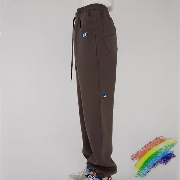 

drawstring aderrror ffulspants мужчины женщины эластичная талия брюки брюки брюки брюки, Black