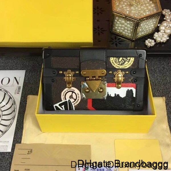 

classic women handbags evening bags leather fashion box wholesale clutch brick messenger shoulder bag petite malle