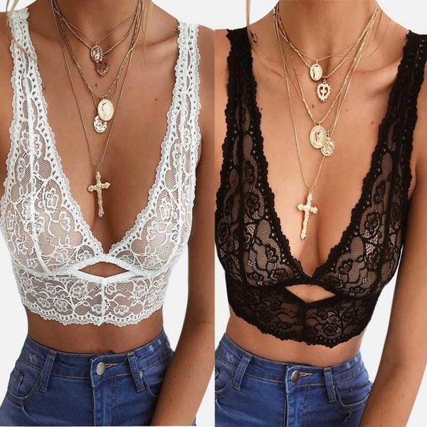 

1pc large size summer fashion slim bra deep v bra lace embroidery underwear female shaping padded underwear lifting1, Black;white
