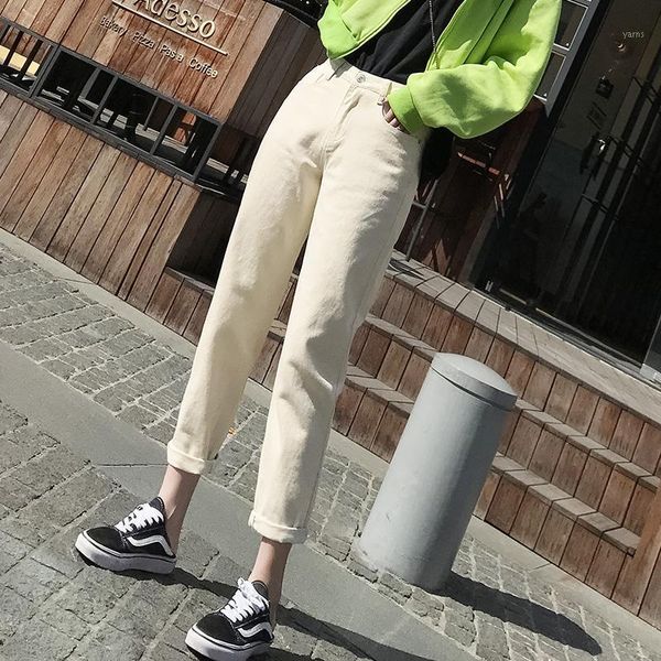 

mom jeans white jeans woman ripped high waist boyfriend for women beige black blue street wear 2019 5xl plus size pants1