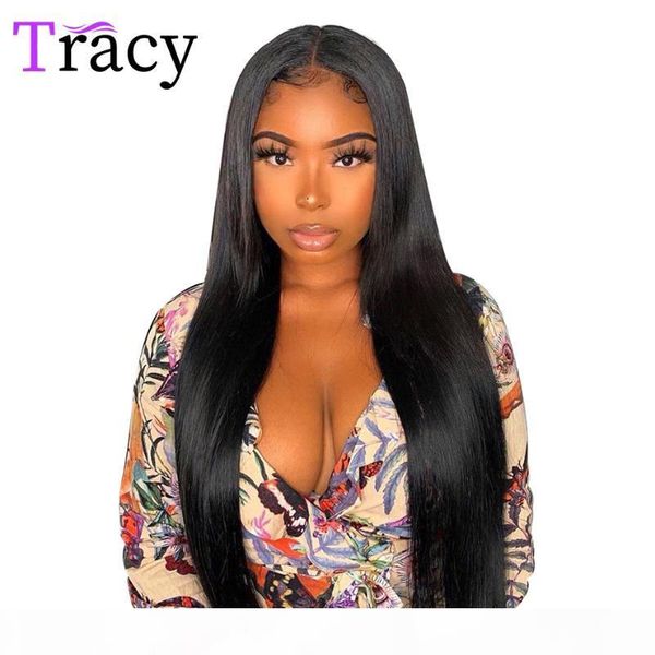 

straight lace frontal human hair wigs 13x4x1 lace wig with baby hair pre plucked for women malaysian remy front t-part wigs, Black;brown