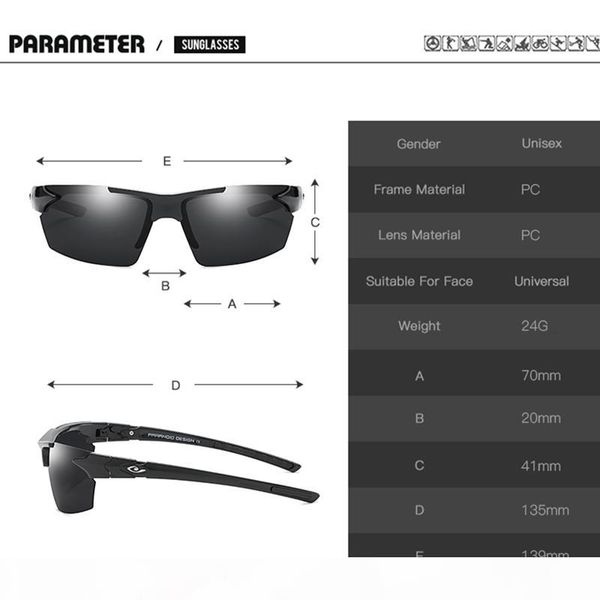 

dubery rimless designer driving sunglasses men polarized high qaulity safety sun glasses uv400 shades gafas de sol with case, White;black