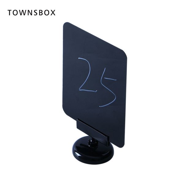 

plastic number card stand up clip round base black snap place card holders for dining rooms | loripos