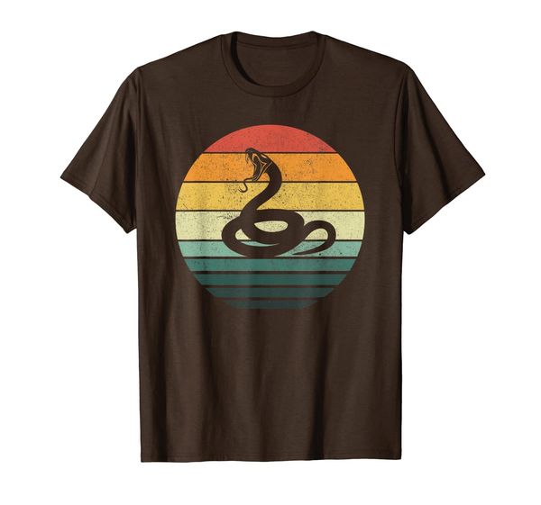 

snake shirt sunset retro vintage 70s animal nature lovers t-shirt, White;black