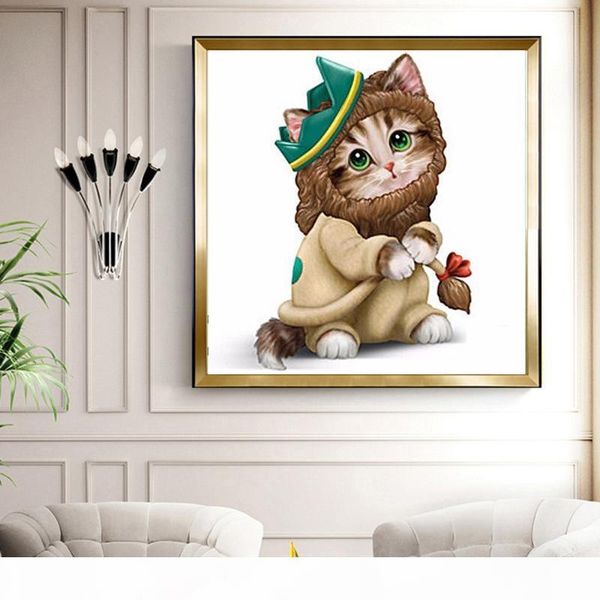 

kadische 5d алмазная живопись полная дрель cat новое прибытие алмазные вышивка животные украшения для дома