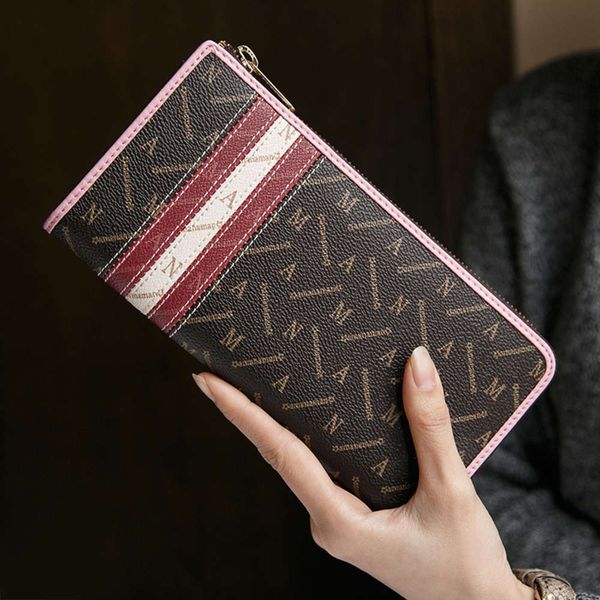 

luxurys designers aman bag 2021 new hand holding lady's purse women's long zipper wallet large capacity