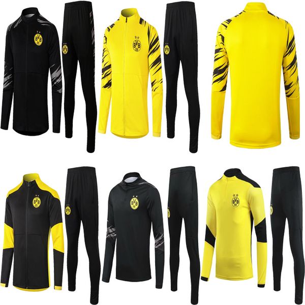 

новый 2020 2021 borussia dortmund футбольный тренер 20 21 chandal futbol surgetemy de футбол учебная костюм безвозмездная чандал поло, Black