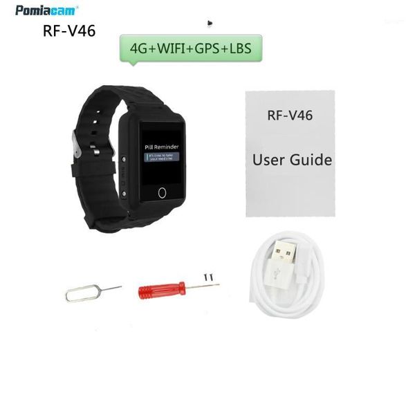 

anti-lost alarm 10pcs v46 2021 4g smart watch tracking gps monitor sport men women smartwatch android kids gift1