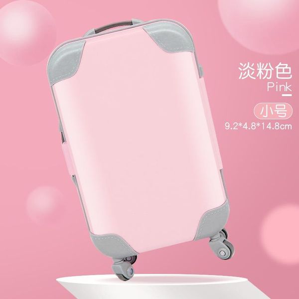 

wholesale false eyelashes packaging box pink luggage lashes suitcase luxury mink lashes packing fluffy and curly case empty bbyptw