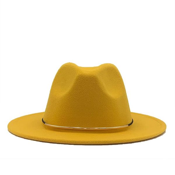 

wide brim hats winter autumn imitation woolen women men ladies fedoras jazz hat european american round caps bowler, Blue;gray