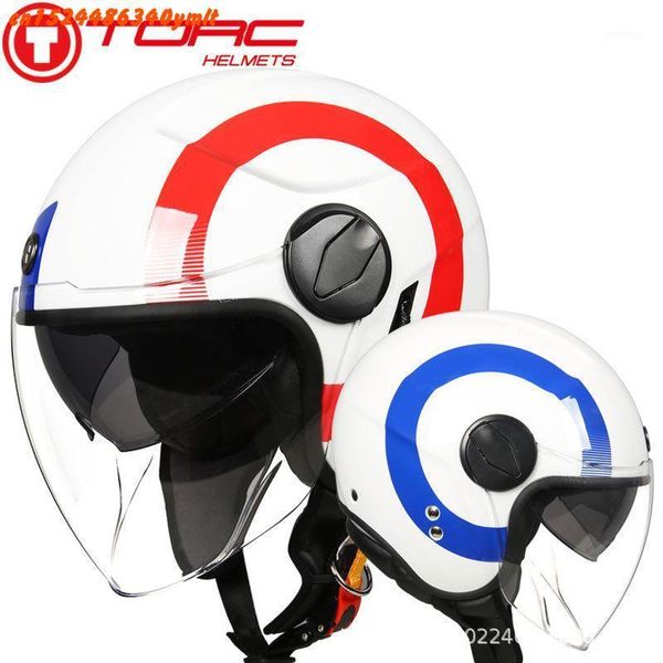 

2020 new torc t595 motorcycle retro helmet, motorcycle 3/4 helmet, summer cool double lens racing helmet,capacete1