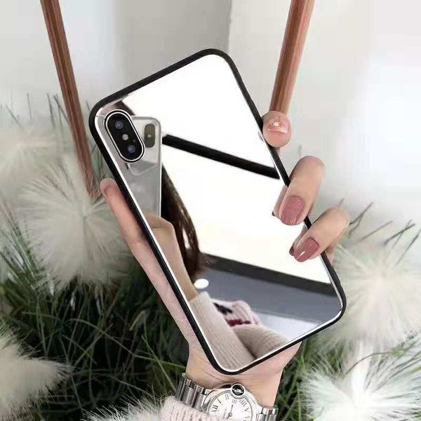 

мобильный чехол для телефона для iphone x mobile shell личность ip8 / 7plus зеркальный стекло 6s тонкий броня закаленного стекла pla