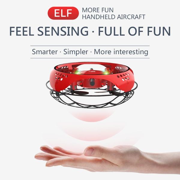

l101 mini drone anti-collision hand controlled flying helicopter led induction flying rc quadcopter toys
