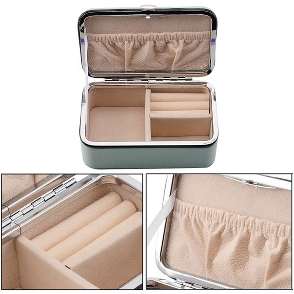 

portable boxes organizer case display travel jewelry pu leather grids storage necklace earrings boxqwgv