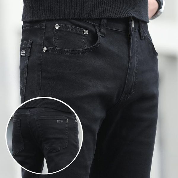 

men's jeans men classic jean homme pantalones hombre mannen soft black biker masculino denim overalls mens pants blue