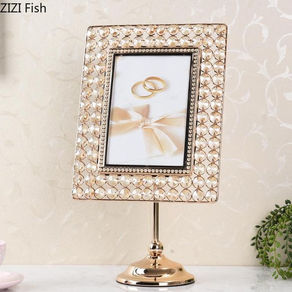 

6/7 inch p frame decoration european style crystal glass p frame home bedroom living room decoration ornaments