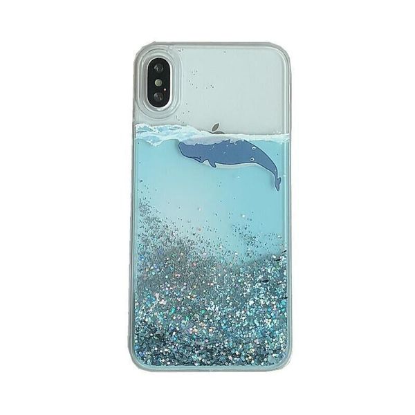 

quicksand whale suitable for pg mobile phone case anti-fall personality couple women