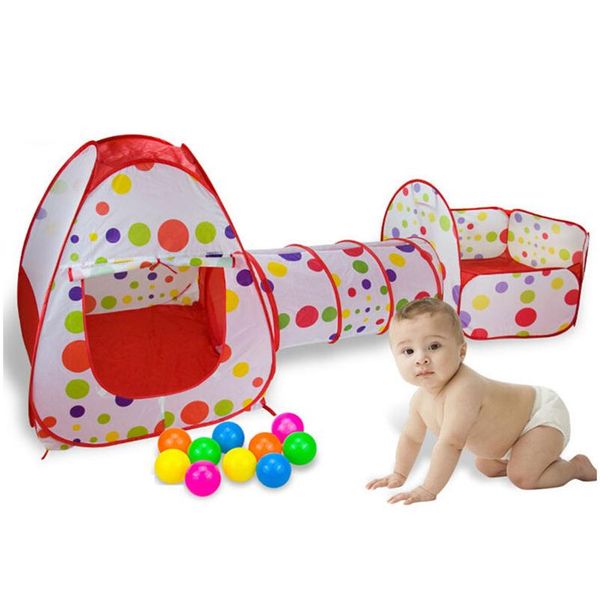 

3 in 1 portable playpen for children ocean ball pool baby playground foldable baby playpen children's tent with tunnel b bbyroz