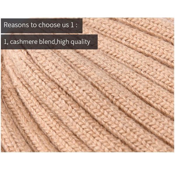 

beanie hat for women winter hat knitted autumn fur hat ladies warm bonnet cap with rhinesto qylrlc