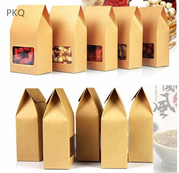 

8*5*15.5cm kraft paper bag candy bag wedding favors gift box package birthday party baby shower decoration bags with flip cover1